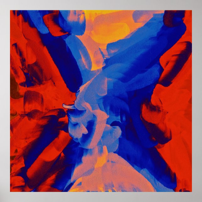 Poster Peinture Abstraite | Art Abstrait 10 (Devant)