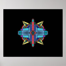 Peinture Abstraite Diversité Mains - Poster.