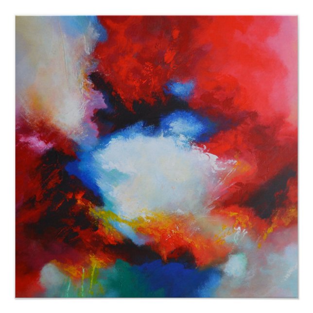 Poster Peinture Abstraite expressionniste de Serdar Hizli (Devant)