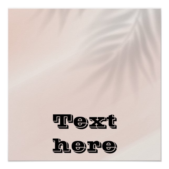 Poster Peinture brillante Zazzle (Devant)