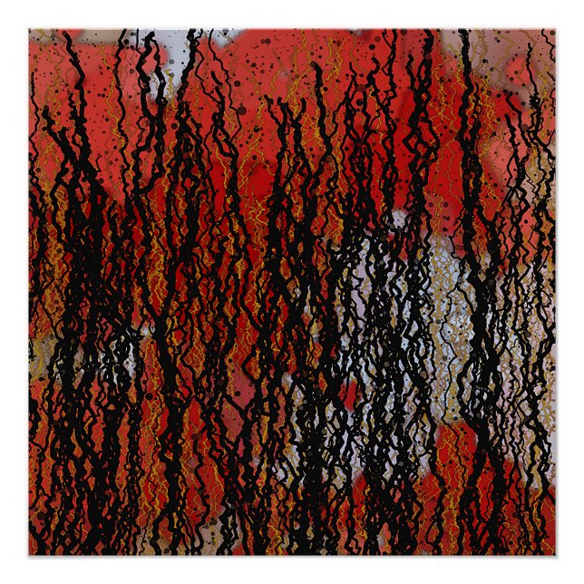Poster Peinture Contemporaine Abstraite  (Devant)