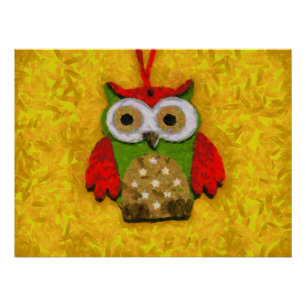 Poster Peinture de hibou