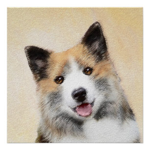 Poster Peinture islandaise pour chien de mer - Art origin