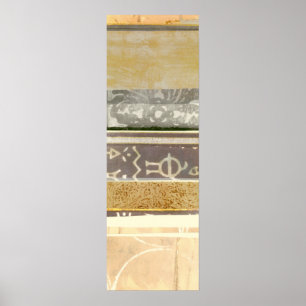 Poster Peinture Motif Tribale contemporaine