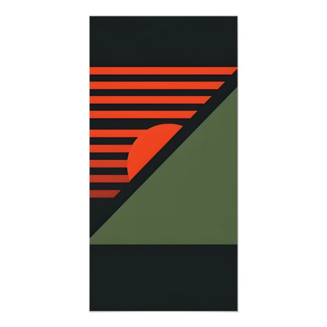 Poster Peinture murale rétro minimaliste (Devant)