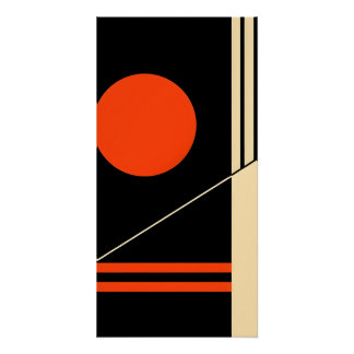 Poster Peinture murale rétro minimaliste