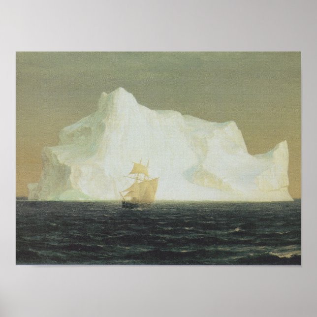 Poster Peinture paysagère de l'église Friedrich (Devant)