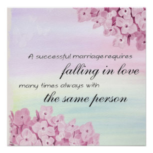 Poster Peinture romantique Fleur Peinture Cadeau Parfait