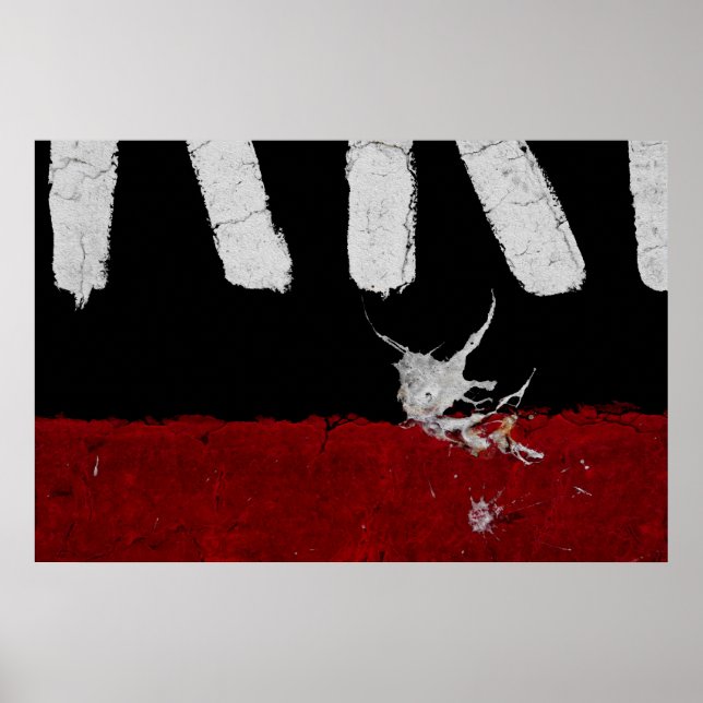 Poster Peinture sur route - Créatif - Cool - Amusant (Devant)