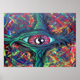 Poster Peinture tordue et trompeuse