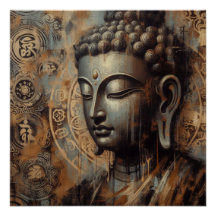 PEINTURE VISAGE BUDDHA #1
