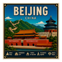 🧲 Pékin Chine Voyage Souvenir Pour les Visiteurs