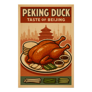 Poster Peking Duck - Une icône culinaire de Pékin