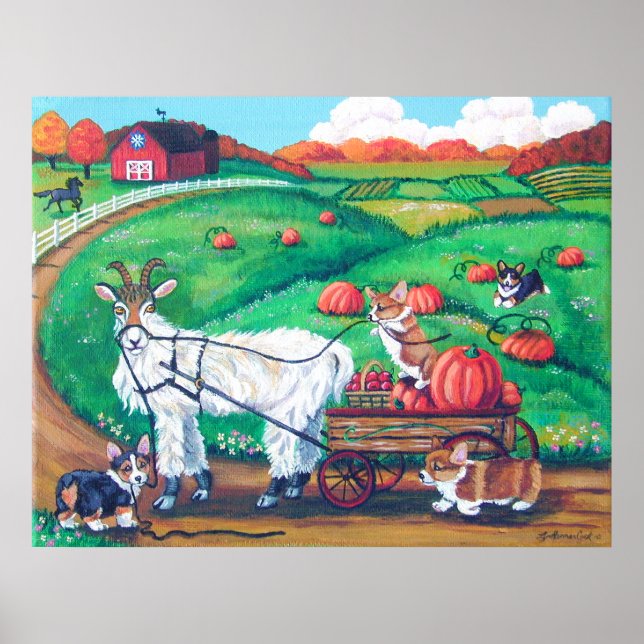 Poster Pembroke Welsh Corgi Imprimer (Devant)