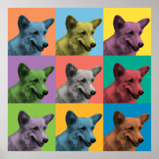 Poster Pembroke Welsh Corgi Pop-Art