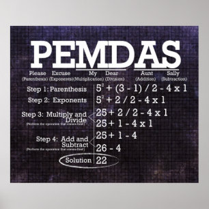 Poster PEMDAS