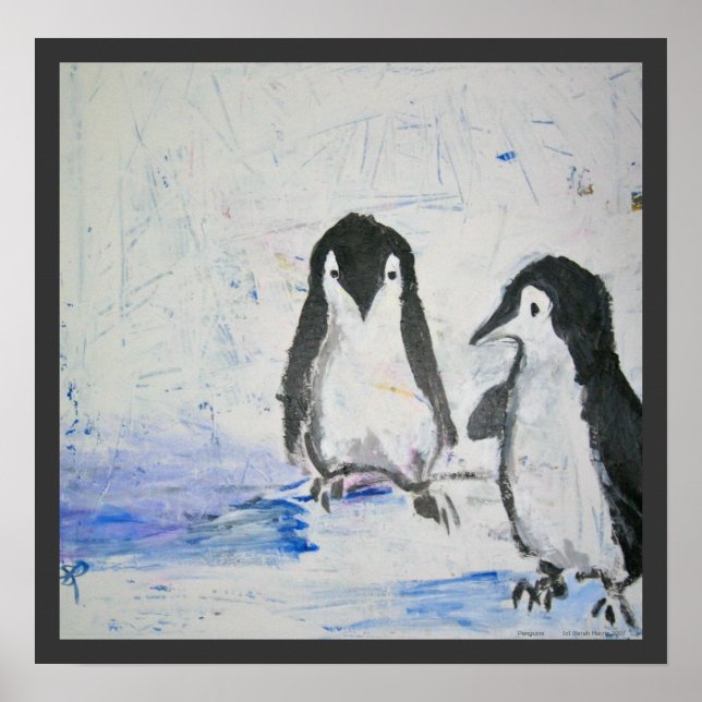 Poster Penguins par Sarah Harris Art Print (Devant)