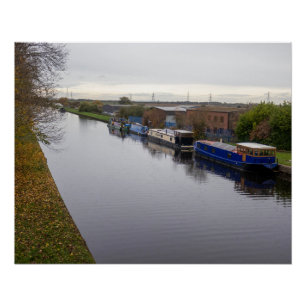 Poster Péniches sur le canal de Knottingley et Goole