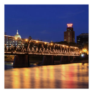 Poster Pennsylvania State Walnut Street Bridge