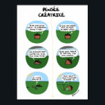 Poster "Pensée créatrice"<br><div class="desc">Un poster pour mettre en avant l'importance de Distributeur positionnements dans son quotidien. Nous ne sommes pas des glands ! Nous sommes de grands chênes en audio !</div>