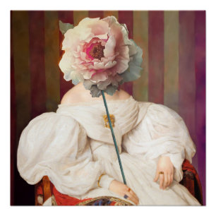 Poster Pensées Florales Diva II