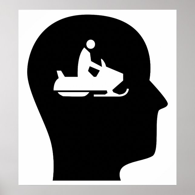 Poster Penser à la motoneige (Devant)