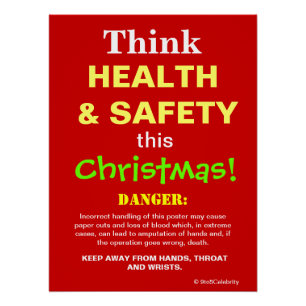 Poster Pensez à la santé et à la sécurité Ce panneau de p