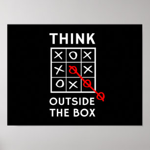 Poster Pensez en dehors de la boîte