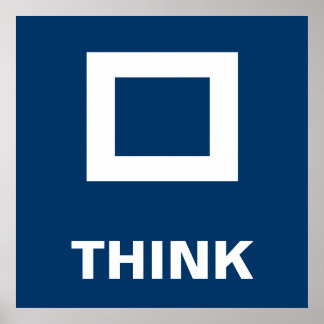 Poster Pensez en dehors de la boîte