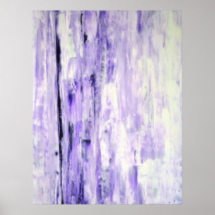Poster 'Pensez-y' Lavender Abstrait Art