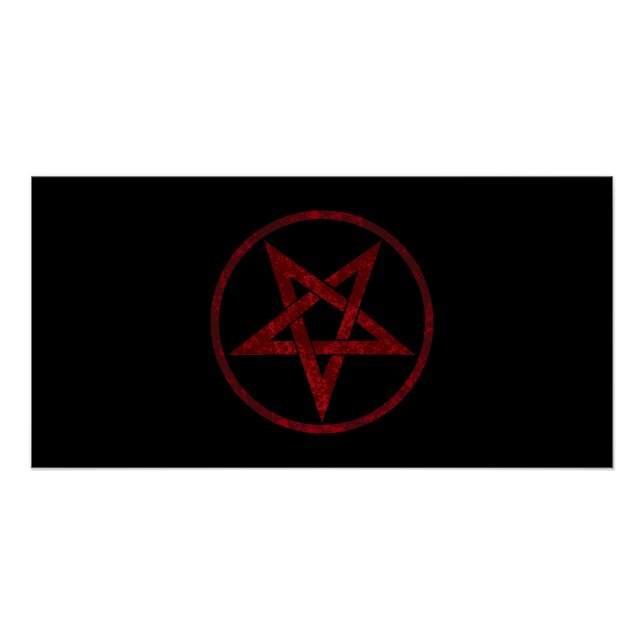 Poster Pentagram Red Devil (Devant)