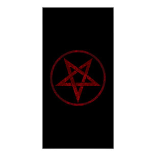 Poster Pentagram Red Devil