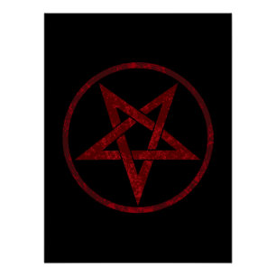 Poster Pentagram Red Devil