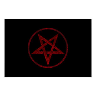 Poster Pentagram Red Devil
