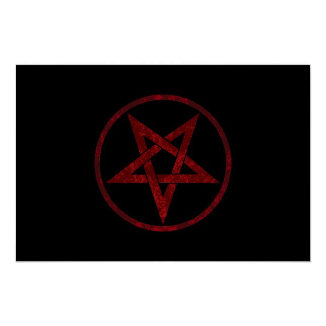 Poster Pentagram Red Devil (Devant)