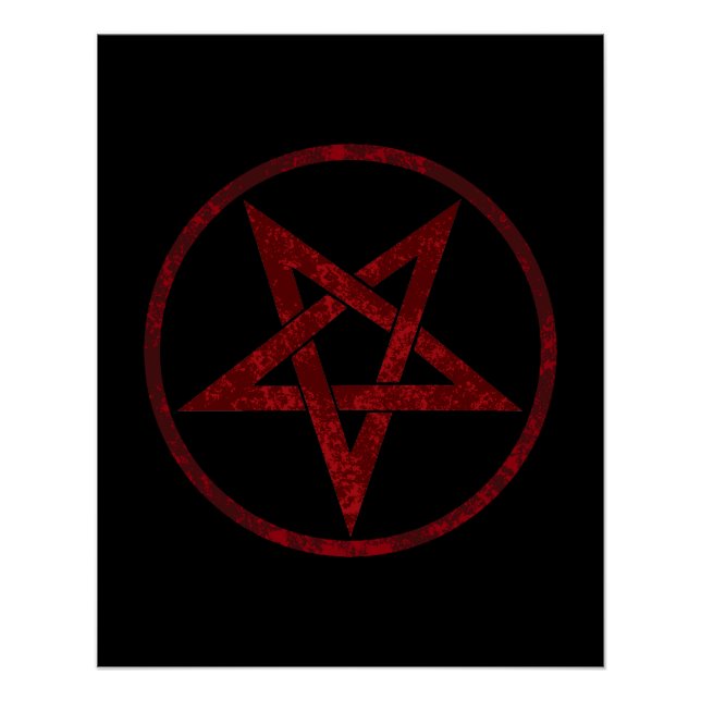 Poster Pentagram Red Devil (Devant)