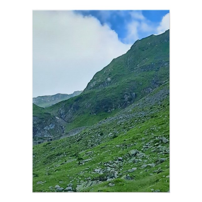 Poster Pente Alpine Transfagarasan – Photographie de Roum (Devant)