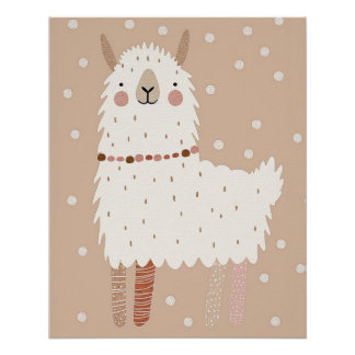 Poster Pépinière d'animaux, Pastel pour enfants