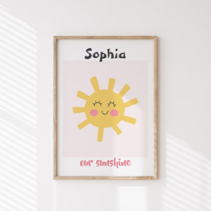 Poster Pépinière\Enfants Soleil Personnalisé Soleil Perso