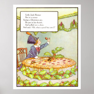 Poster Pépinière vintage - Little Jack Horner