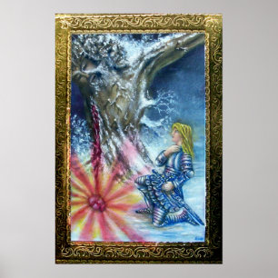 POSTER PERCEVAL ET VISION DU SAINT GRAAL