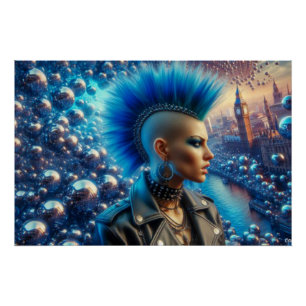 POSTER PERDU DES FILLES-PUNK DANS LA VILLE 2