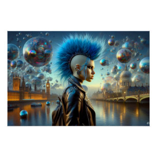 POSTER PERDU DES FILLES-PUNK DANS LA VILLE 3