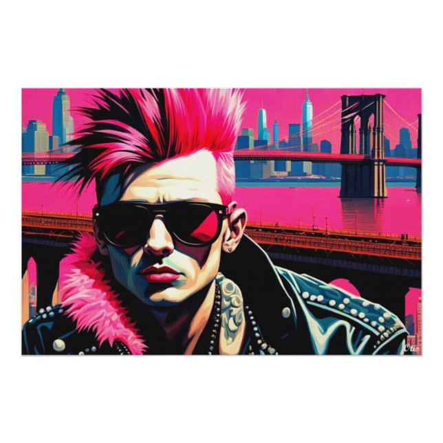 POSTER PERDU GARÇONS-PUNK DANS LA VILLE 8 (Devant)