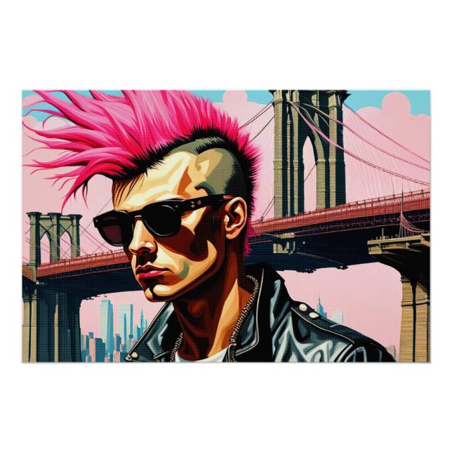 POSTER PERDU GARÇONS-PUNK DANS LA VILLE 9 (Devant)