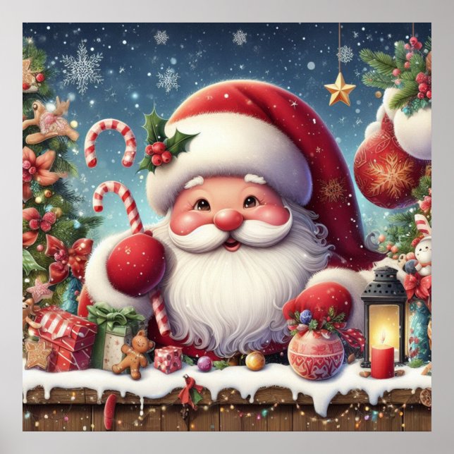 Poster père Noël (Devant)