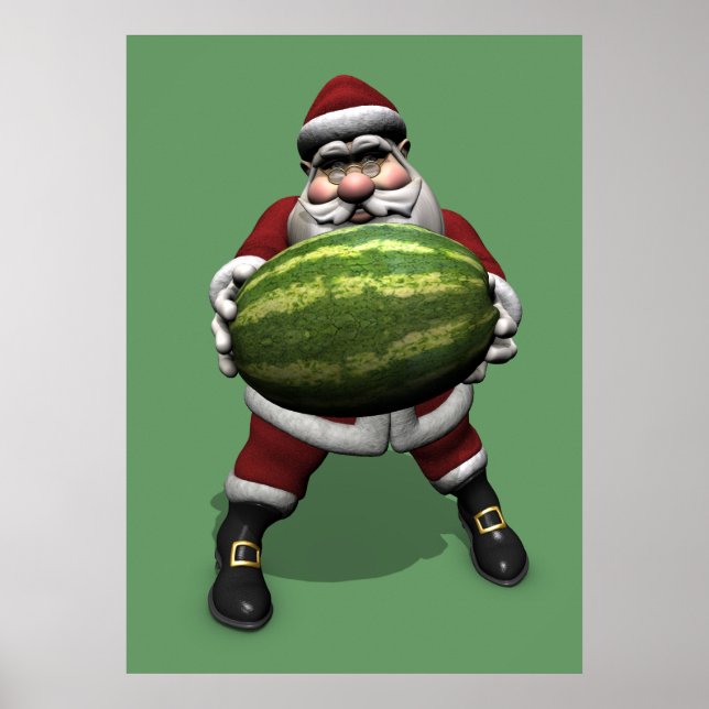 Poster Père Noël Avec Big Melon (Devant)