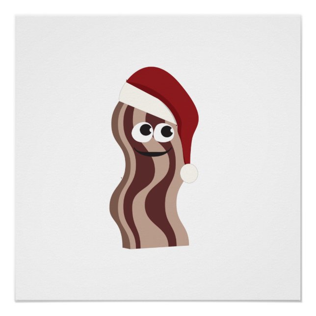 Poster Père Noël Bacon (Devant)