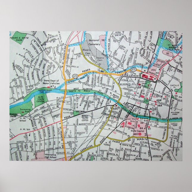 Poster père Noël Fe, NM Carte Vintage (Devant)