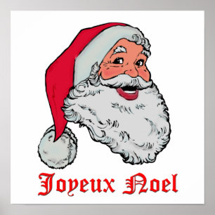 Poster Père Noël Joyeux Noel